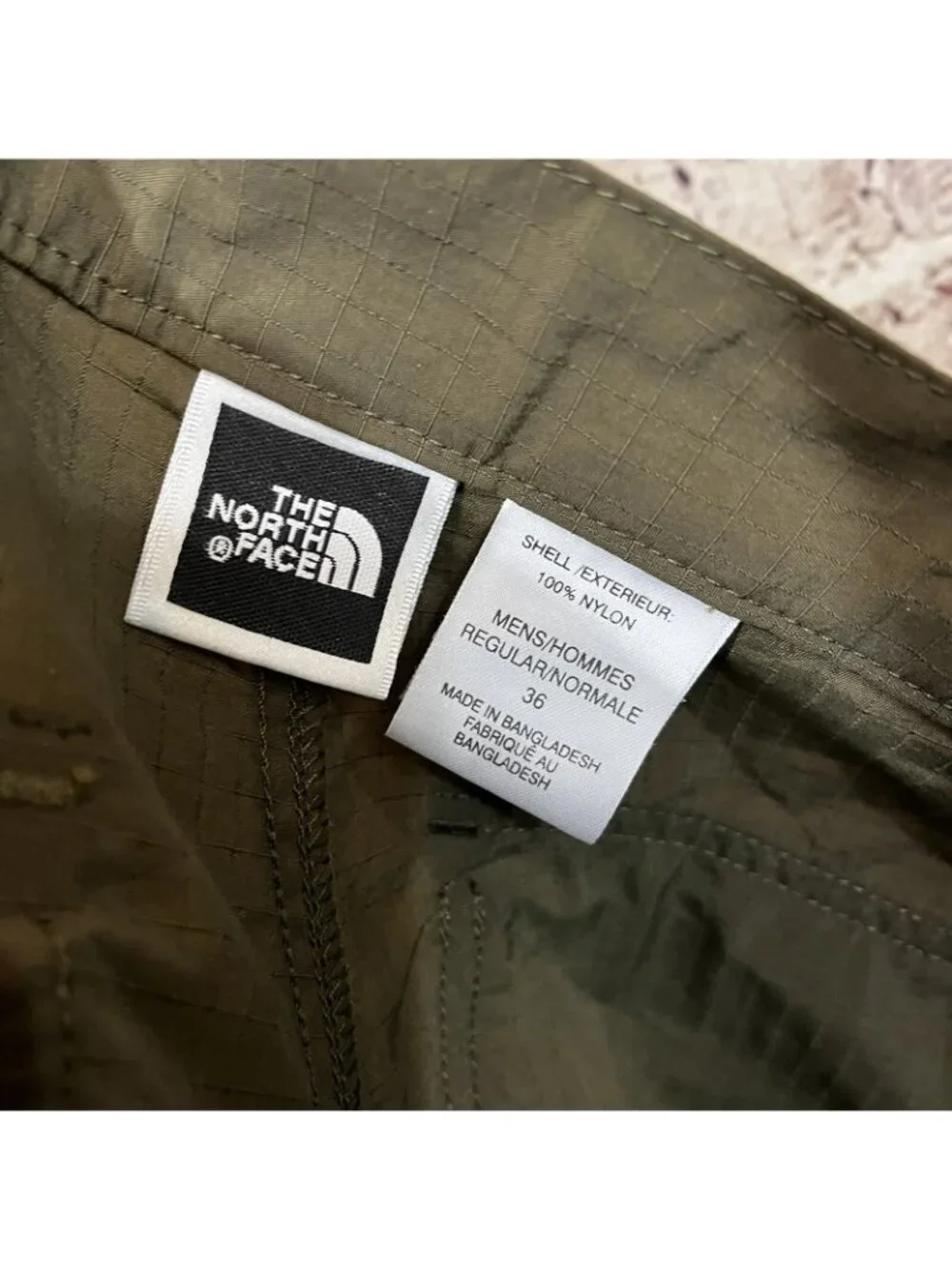 The North Face Green 2 in 1 Convertible Nylon Zip Off Pants
